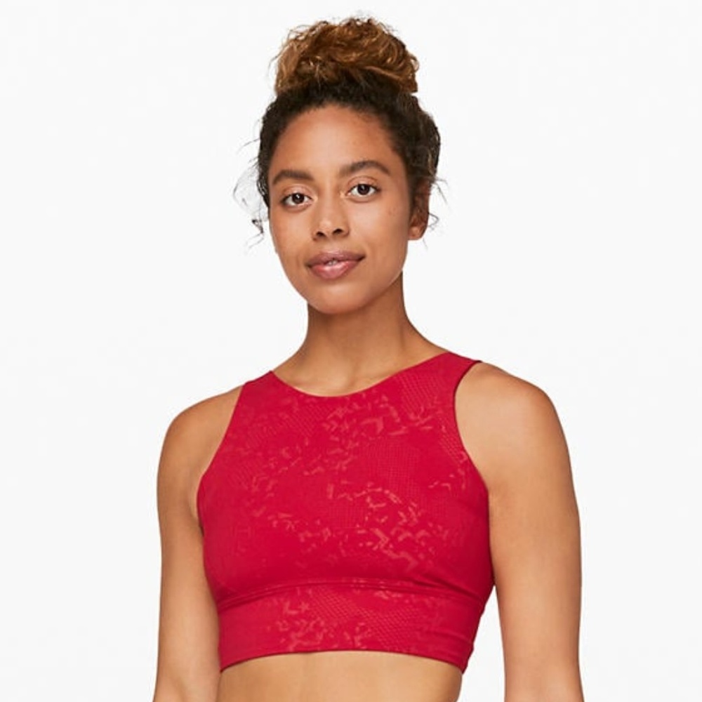 Lululemon Long Line Bra (Red)